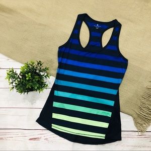 ATHLETA ombré stripe chi tank XXS